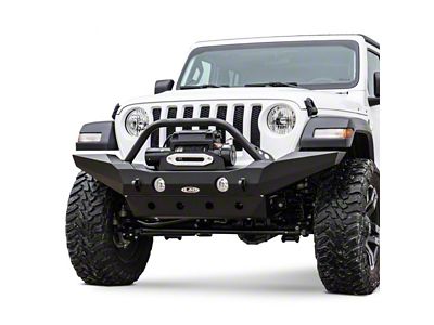 LoD Offroad Destroyer Full-Width Front Bumper; Black Texture (18-24 Jeep Wrangler JL)