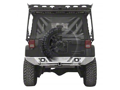 LoD Offroad Destroyer Full-Width Rear Bumper; Black Texture (07-18 Jeep Wrangler JK)