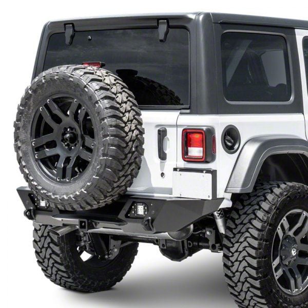 LoD Offroad Jeep Wrangler Destroyer Shorty Rear Bumper; Black Texture ...