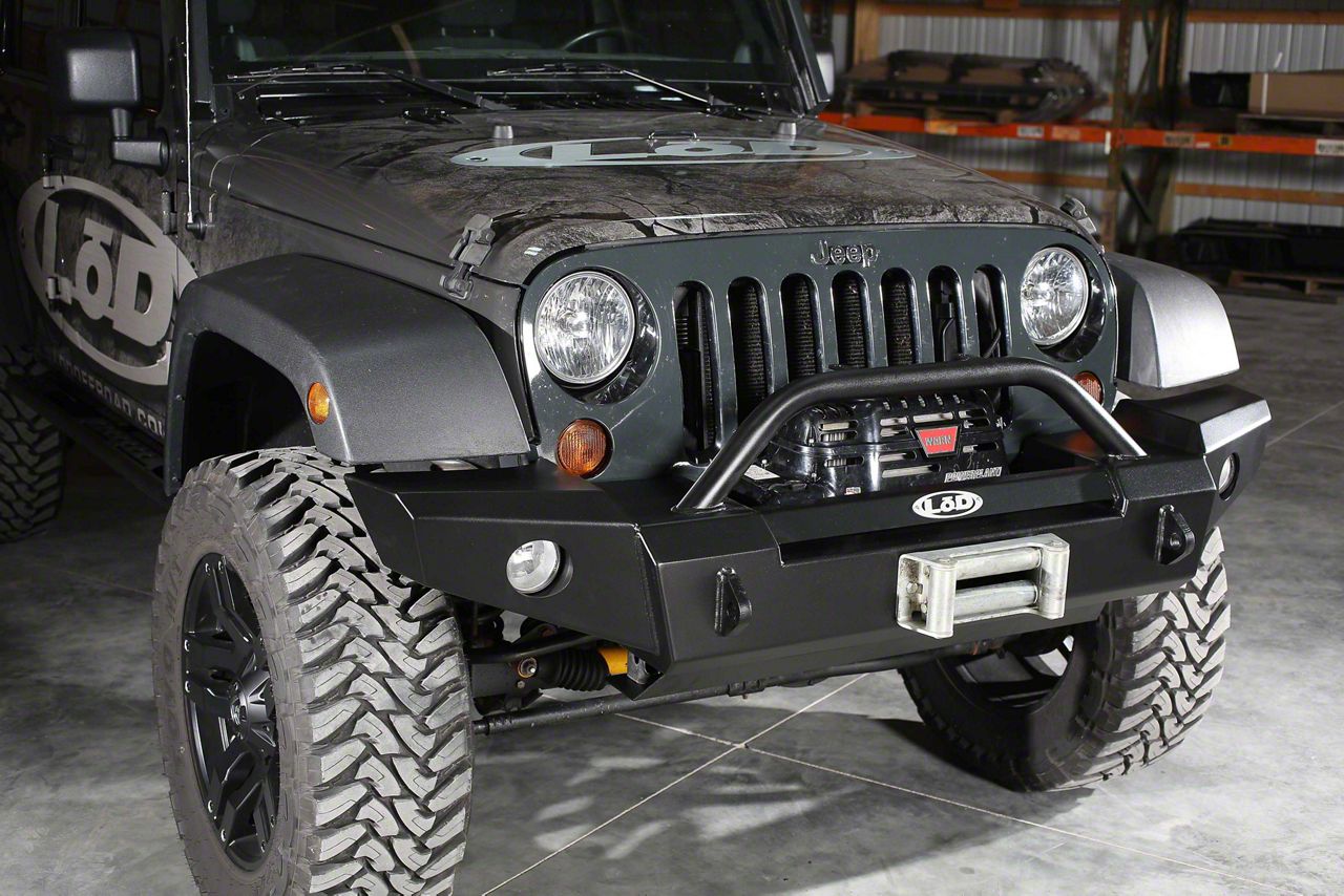 LoD Offroad Jeep Wrangler Signature Series Full-Width Front Bumper ...