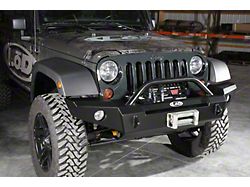 LoD Offroad Signature Series Full-Width Front Bumper; Black Texture (07-18 Jeep Wrangler JK)