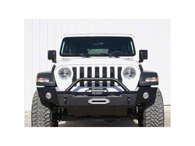 LoD Offroad Signature Series Full Width Front Bumper; Black Texture (18-24 Jeep Wrangler JL)