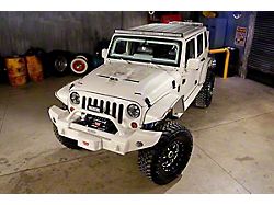 LoD Offroad Signature Series Full-Width Front Bumper with Bull Bar; Black Texture (07-18 Jeep Wrangler JK)