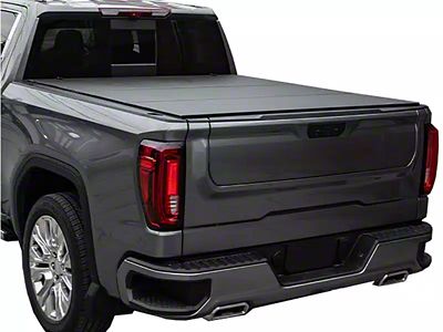 Lomax Stance Hard Tri-Fold Tonneau Cover; Black Urethane (16-23 Tacoma w/ 5-Foot Bed)