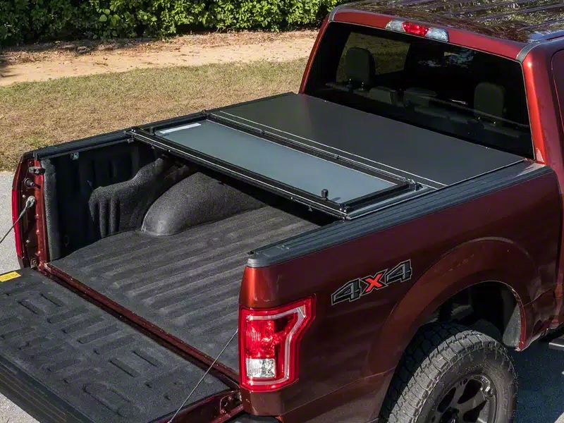 Lomax Tundra Hard Tri-Fold Tonneau Cover; Black Diamond Mist TU23824 ...