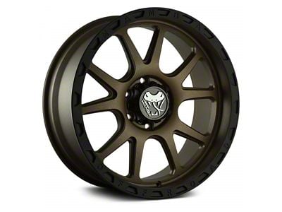 Mamba Offroad Wheels Type M27 Matte Bronze with Black Lip 6-Lug Wheel; 20x9; -12mm Offset (10-24 4Runner)