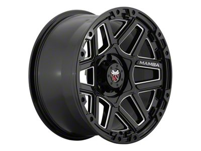 Mamba Offroad Wheels Type M23 Gloss Black Machined 6-Lug Wheel; 18x9; 12mm Offset (04-15 Titan)