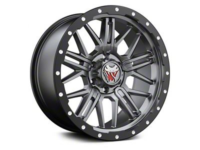 Mamba Offroad Wheels Type M25 Matte Gray with Black Lip 6-Lug Wheel; 18x9; 0mm Offset (04-15 Titan)