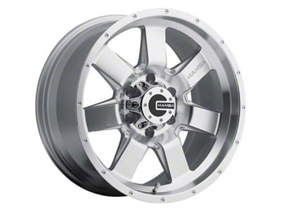 Mamba Offroad Wheels M14 Machined Face Silver 6-Lug Wheel; 20x9; 12mm Offset (16-23 Tacoma)