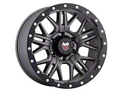 Mamba Offroad Wheels M25 Matte Grey with Black Lip Edge 6-Lug Wheel; 17x9; 12mm Offset (22-24 Bronco Raptor)