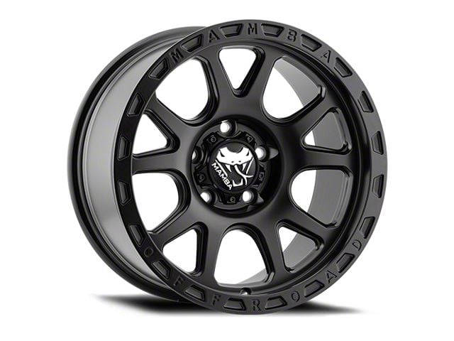 Mamba Offroad Wheels Type M27 Matte Black 6-Lug Wheel; 18x9; 12mm Offset (21-24 Bronco, Excluding Raptor)