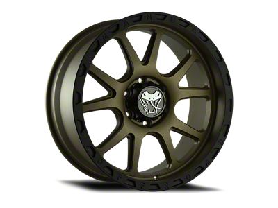 Mamba Offroad Wheels Type M27 Matte Bronze with Black Lip 6-Lug Wheel; 20x9; 0mm Offset (21-24 Bronco, Excluding Raptor)