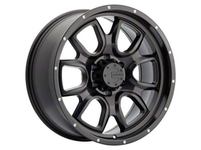 Mamba Offroad Wheels Type M19 Matte Black Wheel; 17x9 (20-24 Jeep Gladiator JT)