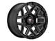 Mamba Offroad Wheels Type M23 Gloss Black with Machined Ball Cut Wheel; 17x9 (20-24 Jeep Gladiator JT)