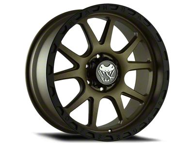 Mamba Offroad Wheels Type M27 Matte Bronze with Black Lip Wheel; 17x9; 12mm Offset (20-24 Jeep Gladiator JT)