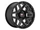 Mamba Offroad Wheels Type M23 Gloss Black with Machined Ball Cut Wheel; 17x9 (18-24 Jeep Wrangler JL)