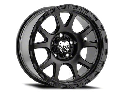 Mamba Offroad Wheels Type M27 Matte Black Wheel; 17x9 (18-24 Jeep Wrangler JL)