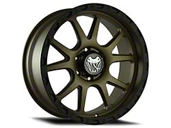 Mamba Offroad Wheels Type M27 Matte Bronze with Black Lip Wheel; 17x9 (18-24 Jeep Wrangler JL)