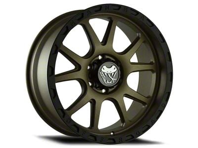 Mamba Offroad Wheels Type M27 Matte Bronze with Black Lip Wheel; 17x9; 12mm Offset (18-24 Jeep Wrangler JL)