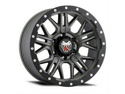 Mamba Offroad Wheels Type M25 Matte Gray with Black Lip 6-Lug Wheel; 18x9; -12mm Offset (22-24 Tundra)