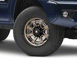 Mammoth Split 16 Satin Bronze 6-Lug Wheel; 17x9; -12mm Offset (05-15 Tacoma)