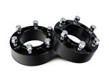 Mammoth 2-Inch Billet 6-Lug Wheel Spacers; Black (03-24 4Runner)