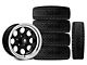 Mammoth 8 Black 15x8 Wheel and BF Goodrich All Terrain TA KO2 35x12.50R15 Tire Kit (87-06 Jeep Wrangler YJ & TJ)