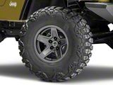 Mammoth Boulder Charcoal Wheel; 15x8; -19mm Offset (97-06 Jeep Wrangler TJ)