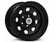 Mammoth 8 Black Wagon Wheel Edition Steel Wheel; 15x8 (84-01 Jeep Cherokee XJ)