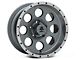 Mammoth 8 Simulated Beadlock Style Anthracite Wheel; 15x8 (84-01 Jeep Cherokee XJ)