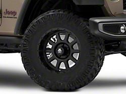 Mammoth 10 Hole Matte Black Wheel; 17x9 (20-24 Jeep Gladiator JT)