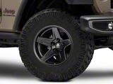 Mammoth Boulder Matte Black Wheel; 17x9; -6mm Offset (20-24 Jeep Gladiator JT)