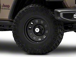 Mammoth D Window Matte Black Steel Wheel; 17x9 (20-24 Jeep Gladiator JT)