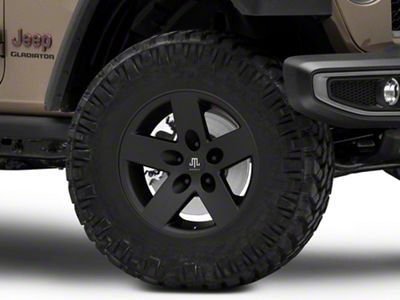 Mammoth Moab Black Wheel; 17x9 (20-24 Jeep Gladiator JT)