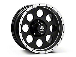 Mammoth 8 Simulated Beadlock Style Black Wheel; 16x8; 0mm Offset (99-04 Jeep Grand Cherokee WJ)