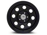 Mammoth 8 Steel Black Wheel with Polished Center Cap; 17x9; -6mm Offset (05-10 Jeep Grand Cherokee WK, Excluding SRT8)