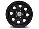 Mammoth 8 Steel Black Wheel with Polished Center Cap; 17x9 (05-10 Jeep Grand Cherokee WK, Excluding SRT8)
