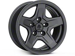 Mammoth Boulder Charcoal Wheel; 16x8; 0mm Offset (99-04 Jeep Grand Cherokee WJ)