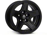 Mammoth Boulder Matte Black Wheel; 15x8 (93-98 Jeep Grand Cherokee ZJ)