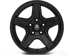 Mammoth Boulder Matte Black Wheel; 17x9; -6mm Offset (05-10 Jeep Grand Cherokee WK, Excluding SRT8)