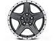 Mammoth Boulder Simulated Beadlock Style Charcoal Wheel; 17x9; -6mm Offset (05-10 Jeep Grand Cherokee WK, Excluding SRT8)