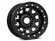 Mammoth D-Window Simulated Beadlock Gloss Black Wheel; 15x8; -19mm Offset (93-98 Jeep Grand Cherokee ZJ)