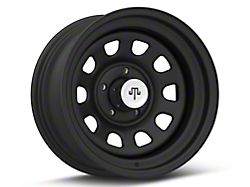 Mammoth D Window Steel Matte Black Wheel; 15x8; -19mm Offset (93-98 Jeep Grand Cherokee ZJ)