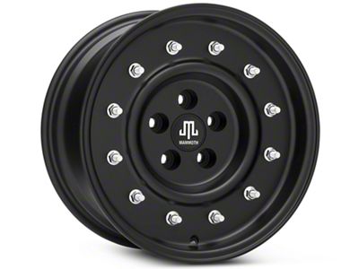 Mammoth General Matte Black Wheel; 16x8 (99-04 Jeep Grand Cherokee WJ)