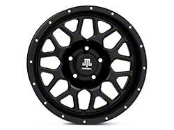 Mammoth Mesh Simulated Beadlock Satin Black Wheel; 17x9 (05-10 Jeep Grand Cherokee WK, Excluding SRT8)