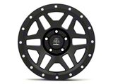 Mammoth Split 6 Simulated Beadlock Matte Black Wheel; 17x9; -6mm Offset (05-10 Jeep Grand Cherokee WK, Excluding SRT8)