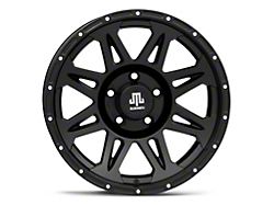 Mammoth Split 8 Simulated Beadlock Matte Black Wheel; 17x9; -6mm Offset (05-10 Jeep Grand Cherokee WK, Excluding SRT8)