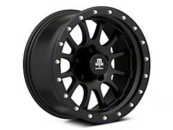 Mammoth 12 Hole Simulated Simulated Beadlock Matte Black Wheel; 17x9 (99-04 Jeep Grand Cherokee WJ)