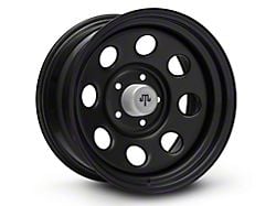 Mammoth 8 Steel Black Wheel with Polished Center Cap; 17x9 (99-04 Jeep Grand Cherokee WJ)