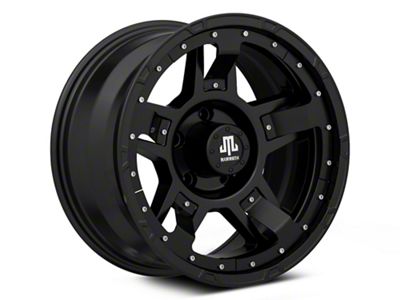 Mammoth Cliff Hanger Matte Black Wheel; 17x9 (99-04 Jeep Grand Cherokee WJ)